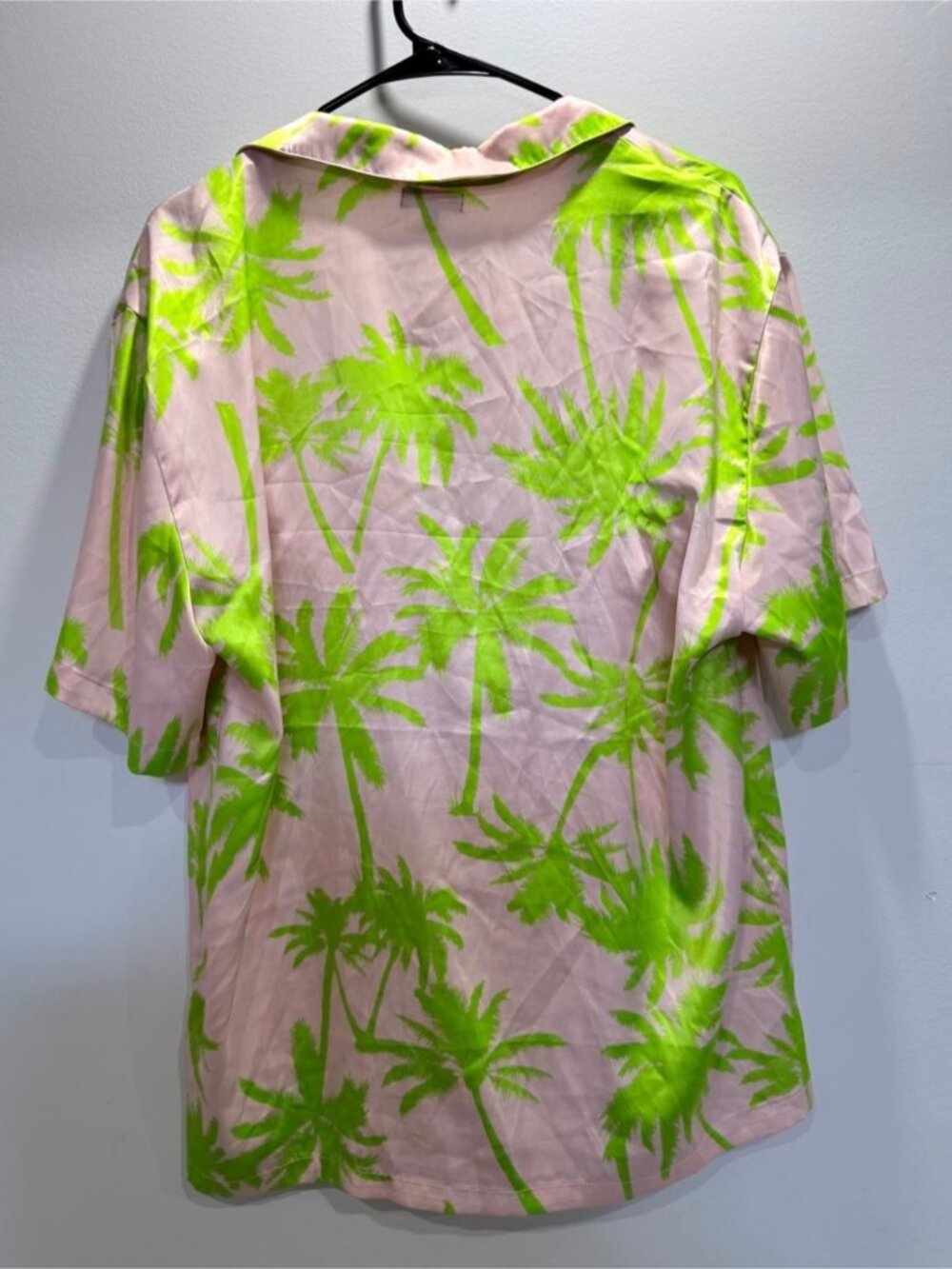 AFRM Frida Satin Shirt & Bra Set Palm Print Size M - Picture 5 of 8